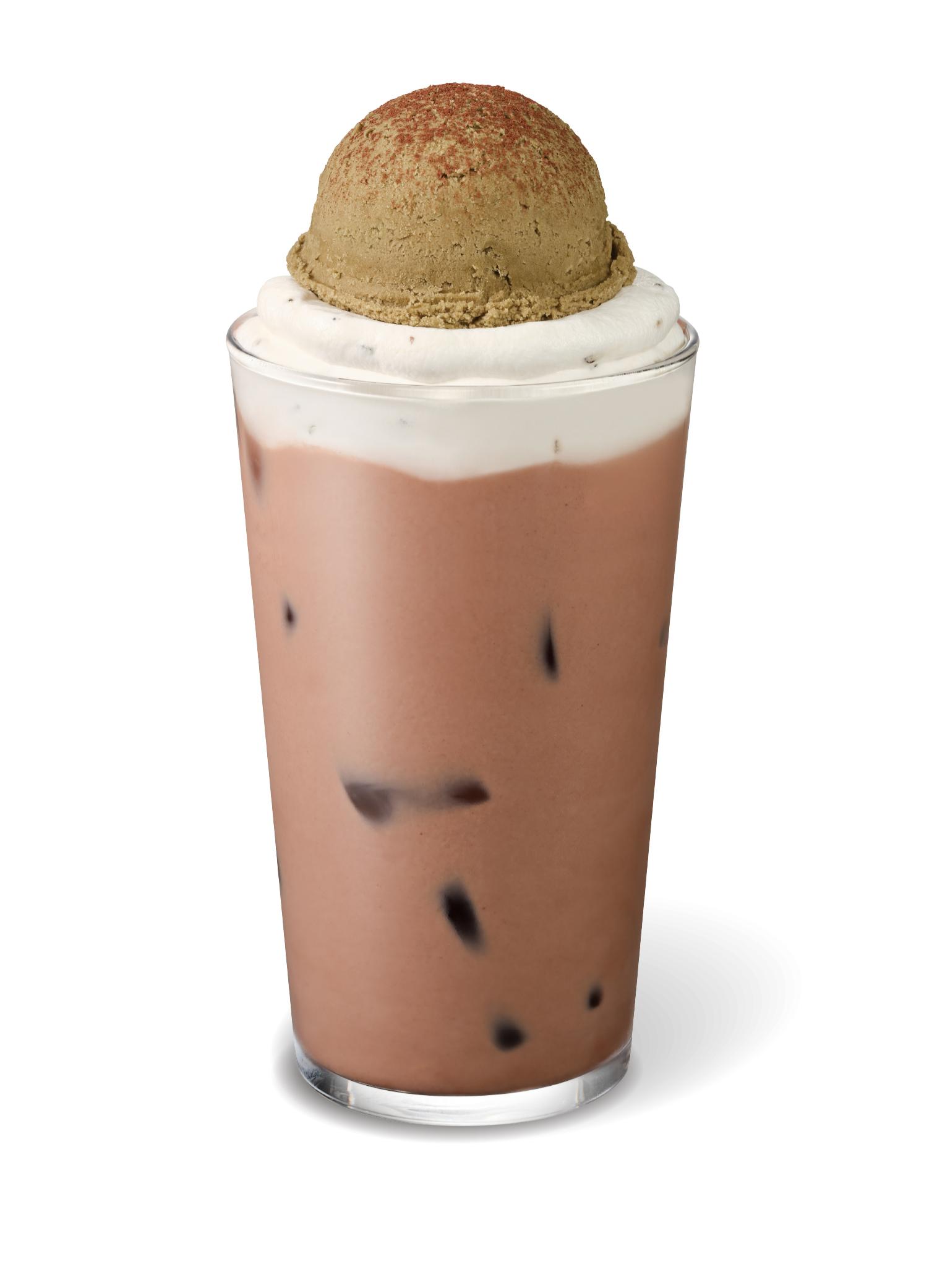 ICE 부여 밤 생초콜릿 라떼